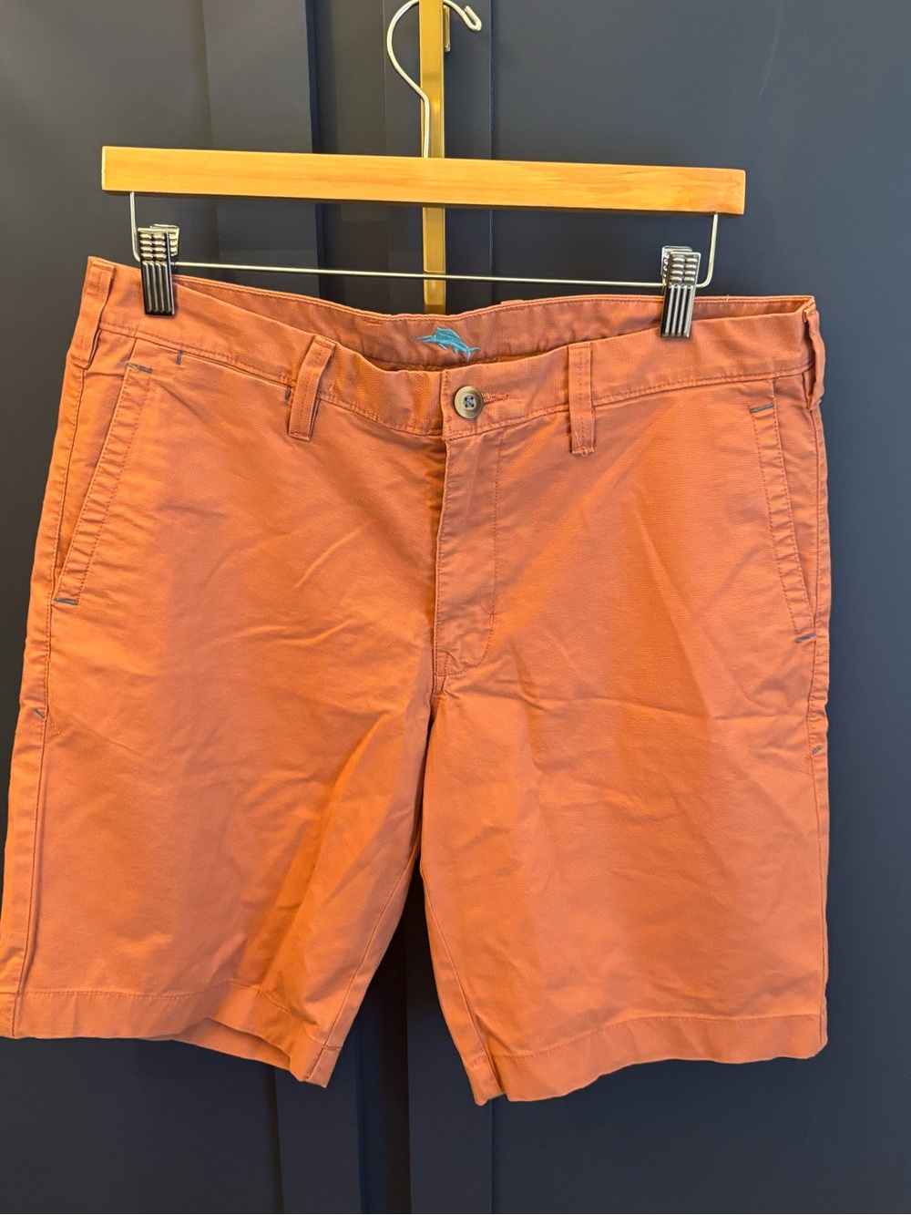 Men's Rust Orange Casual Shorts